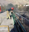 Un incendio a las afueras de Valacloche pone en vilo a los residentes del casco urbano