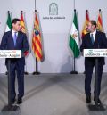 Lambán dice en Sevilla que los criterios para la Agencia Espacial son un desajuste absoluto y el presidente andaluz manifiesta su máximo respeto a todas las candidaturas