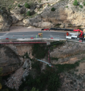 La reparación de un muro de contención en la N-420 en Utrillas obligarán a cortar el tráfico desde este lunes