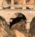 Cortada la vía verde Val de Zafán por un desprendimiento en el puente de La Torica