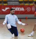 La selección española de fútbol sala se entrena pensando en los dos amistosos ante Brasil en Teruel y Zaragoza