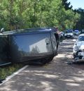 Investigado un conductor por provocar una colisión múltiple al adelantar cuando no podía en Villel