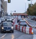 Las obras y el corte de San Francisco por el derrumbe lastran los accesos y el tráfico en la ciudad de Teruel