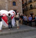 Corazones con nombre para dar las gracias al voluntariado de Cáritas Teruel