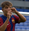 Juan Hernández se estrena como goleador con el Barça en la Youth League