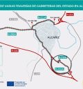 Un tramo de la N-232 B a su paso por Alcañiz se corta este lunes por obras durante seis meses