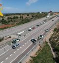 La Guardia Civil de Teruel formula 74 denuncias a conductores en un dispositivo de seguridad vial realizado en la autovía A-23 en La Puebla