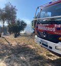 Bomberos de la Diputación de Teruel participan en la extinción de un incendio en Calaceite