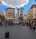 Unas 70 personas gritan en el Torico contra el fin de la ocupación de Gaza