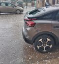 El granizo causa daños en coches y tejados de Valderrobres y Cretas y en cultivos del Jiloca