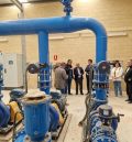 El consejero de Agricultura, Ganadería y Alimentación inaugura el nuevo sistema de riego a presión en 153 hectáreas de Calanda