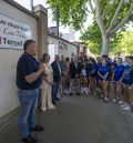 Las pistas turolenses de vóley-playa ya tienen visible la placa de José Luis Torán