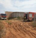 La Diputación de Teruel evalúa el estado del puente en la carretera TE-V-1703 en Vinaceite tras las tormentas del fin de semana