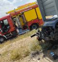 Herida grave una mujer en un accidente de tráfico en Cuevas de Almudén
