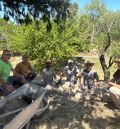Calaceite remueve piedra y conciencia con un taller para rescatar la técnica ‘pedra en sec’