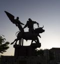 El Monumento a la Vaquilla cumple 40 años  realzando la tradición del toro ensogado