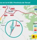 Transportes avanza con las obras de mejora de seguridad vial entre Villastar y Teruel