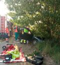 Herida una mujer al salirse de la vía su coche en Cella