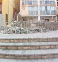El Ayuntamiento de Teruel tira un muro municipal en el callejón del Gato por su mal estado
