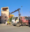 Los vecinos desalojados por el derrumbe en la calle de la Ginebrosa de Alcañiz vuelven a sus viviendas