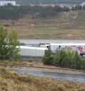 Cortada la A-23 en sentido Zaragoza a la altura de Teruel capital por el vuelco de un camión