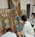 El retablo gótico del siglo XVI de Villar del Salz vuelve a la ermita tras su restauración