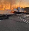 El incendio de un camión corta la N-211 durante horas en Pozuel del Campo