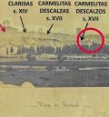 Dos fotografías del siglo XIX de la  cornisa oeste de la ciudad de Teruel