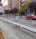 Las obras en la avenida Sagunto obligan a cortar el tráfico entre las 22 y las 6:30 horas