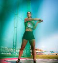 Belén Villarroya, bandera de Teruel en el Campeonato de España de Atletismo sub-20 que se disputa en Huesca