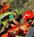 Especialistas del GREIM de Mora de Rubielos rescatan a un senderista que se había precipitado en los Estrechos del Ebrón, entre Tormón y El Cuervo