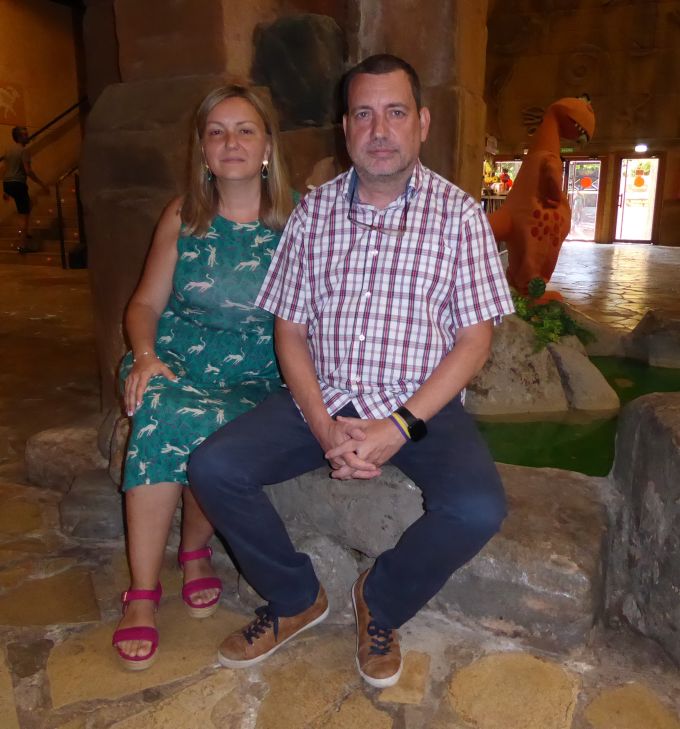 José Cabañas, miembro de la Asociación Española de Síndrome de RETT en Teruel: “La ayuda que da Dinópolis con sus jornadas solidarias es muy importante para nosotros”