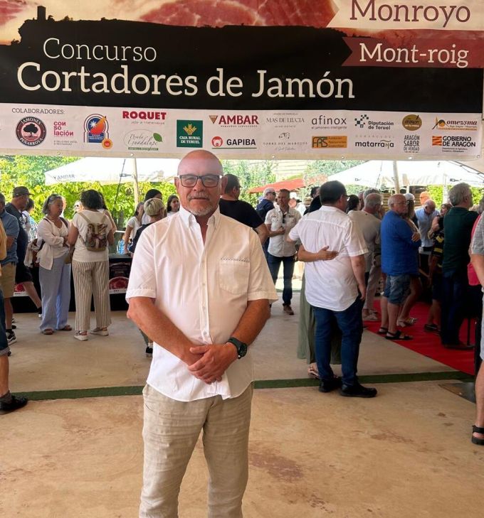 César Lombarte, organizador del certamen de cortadores de jamón de Monroyo: “Traer una fase clasificatoria nacional de cortadores de jamón a Monroyo es un orgullo”