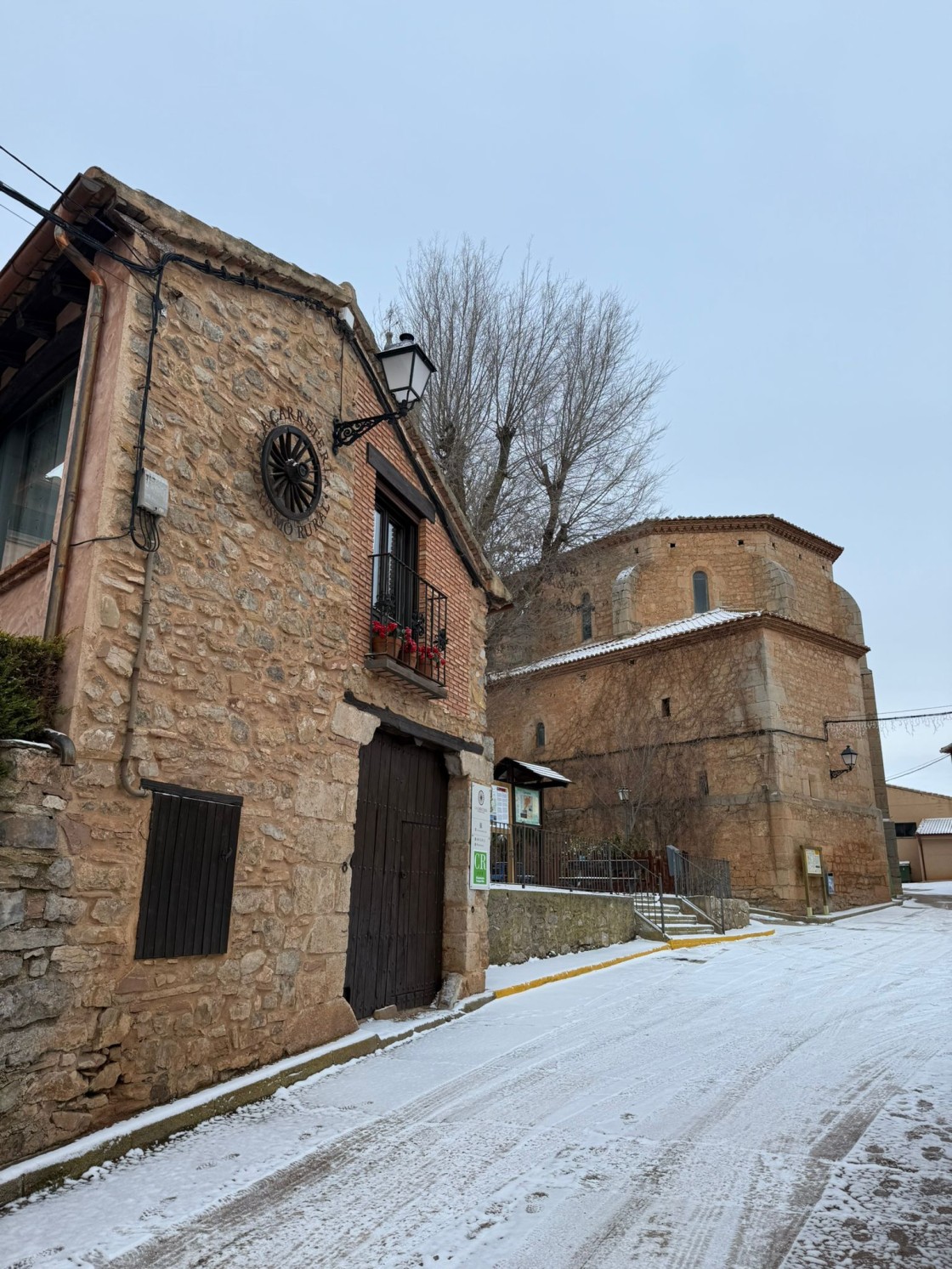 Camañas, con nieve. S.R.