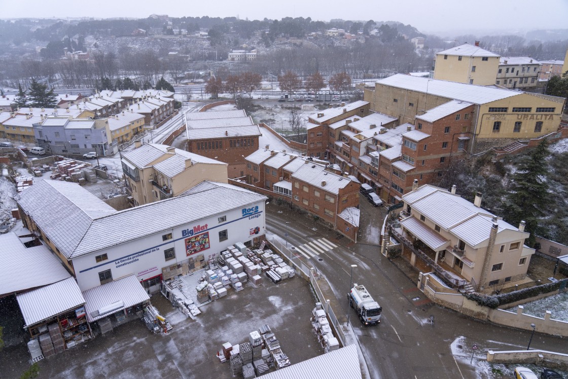 Tejados de la capital cubiertos de nieve. Bykoto/Antonio García