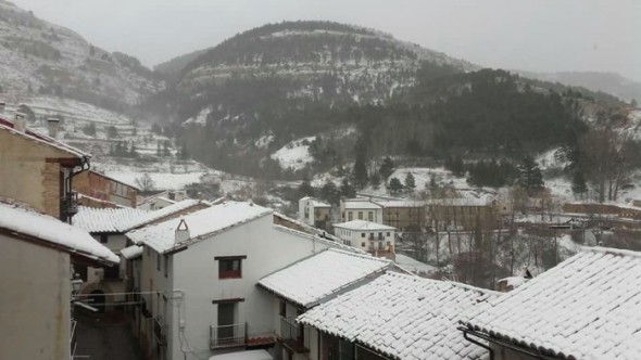 Linares de Mora, ayer por la mañana