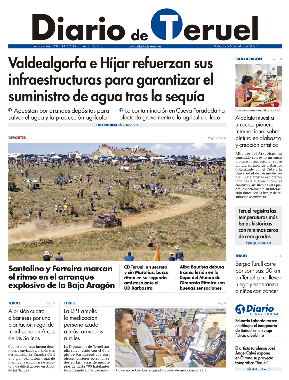Portada Diario de Teruel